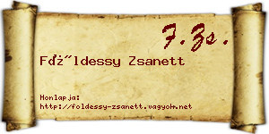 Földessy Zsanett névjegykártya